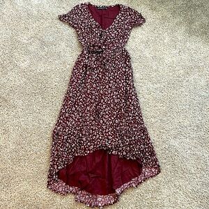Abercrombie & Fitch Retro Hi Low Floral Dress